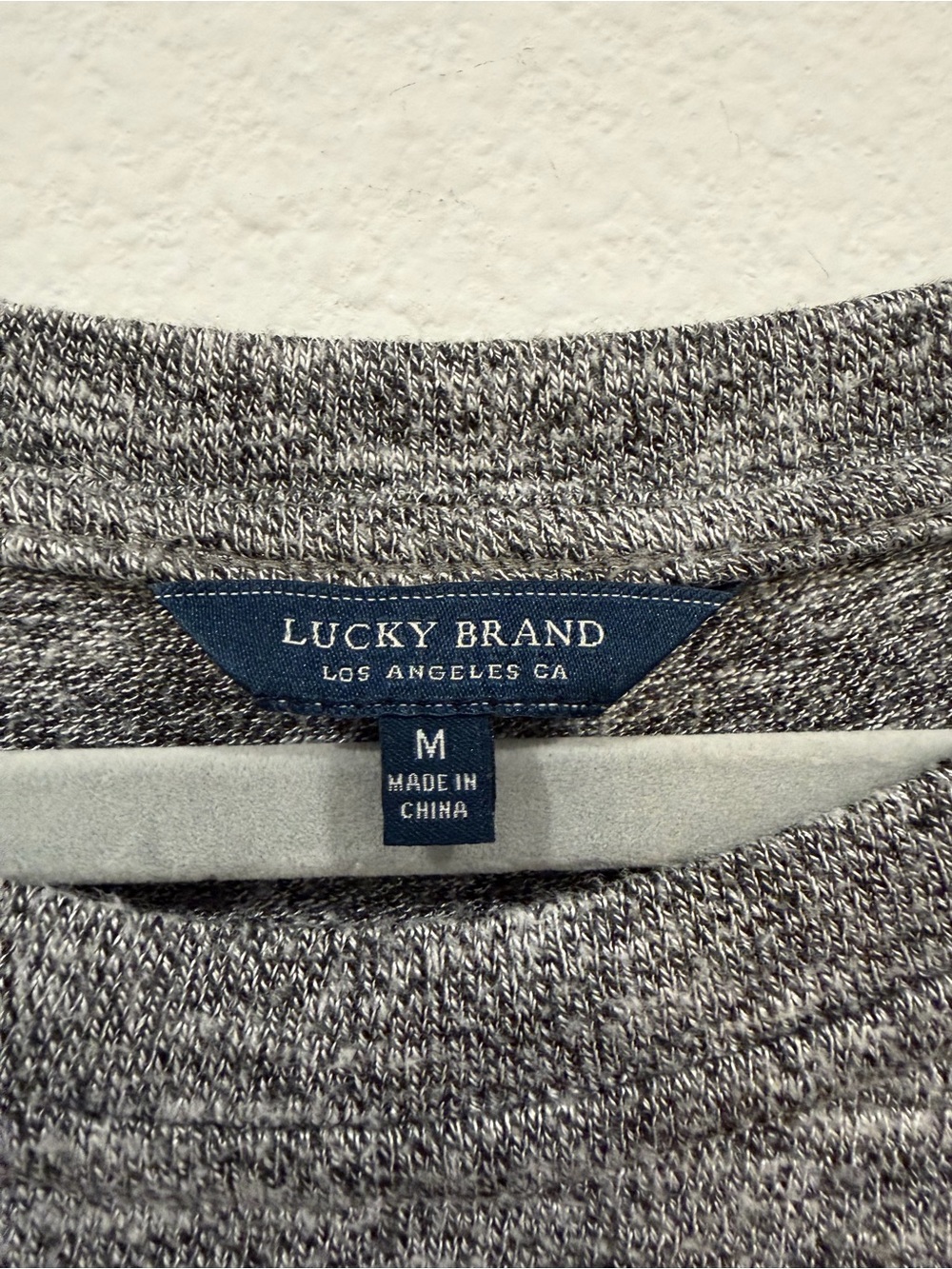 Lucky Brand Tie Front Heather Grey Knit Dress size medium - Picture 10 of 12
